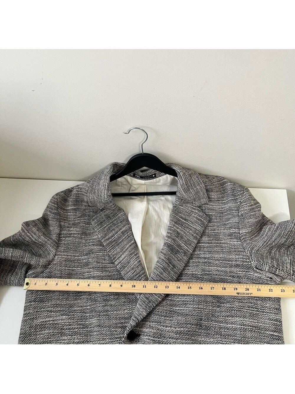 NWOT Zara DOUBLE BREASTED TEXTURED WEAVE JACKET - Picture 10 of 16